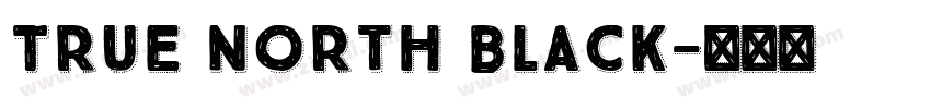True North Black字体转换